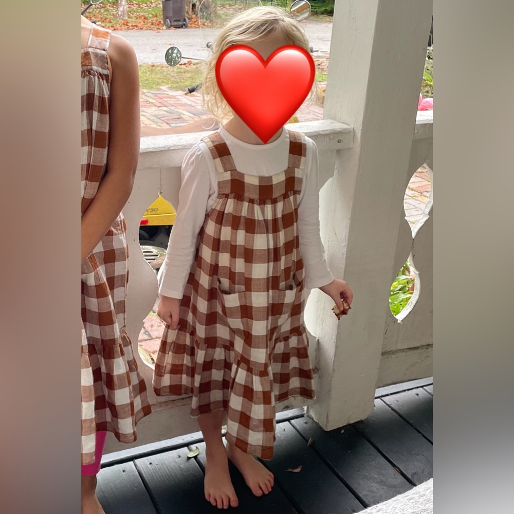 Doen Girls Dress (4) Nutmeg St Ouen Plaid